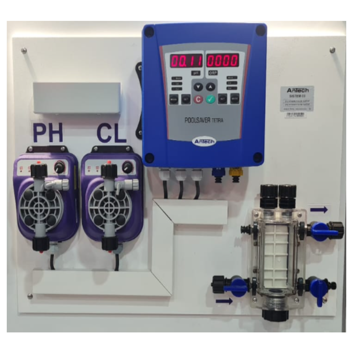 Sistem 03 - pH&ORP Ölçümlü Nano Pompalı Havuz Kontrol Sistem