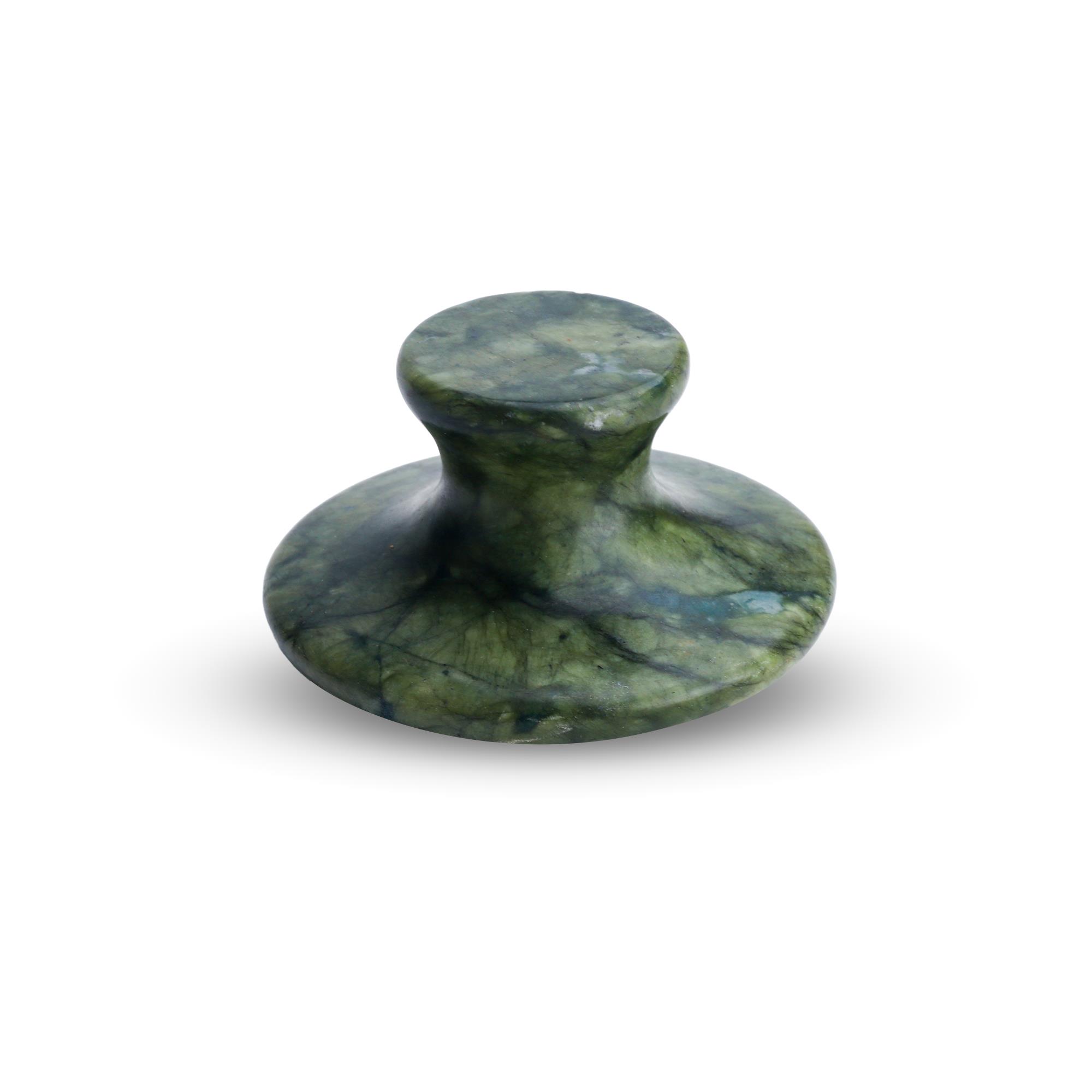 Yeşim Büyük Doğal Masaj Taşı ( Mantar Gua Sha)