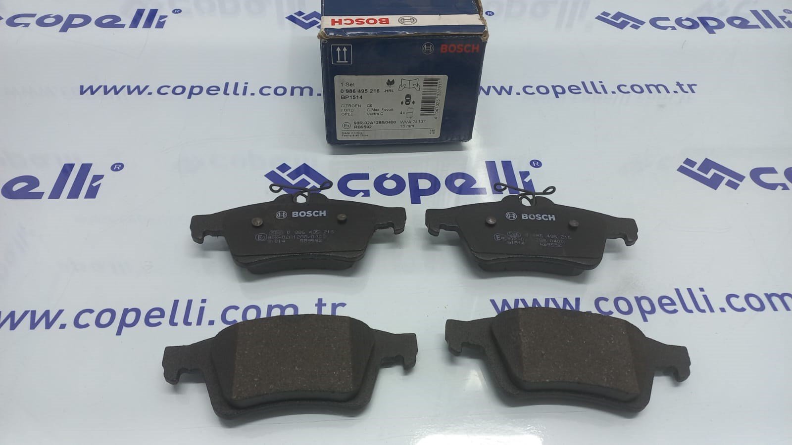 0986495216 - FREN BALATASI C5 FORD CMAX FOCUS OPEL VECTRA C / BOSCH