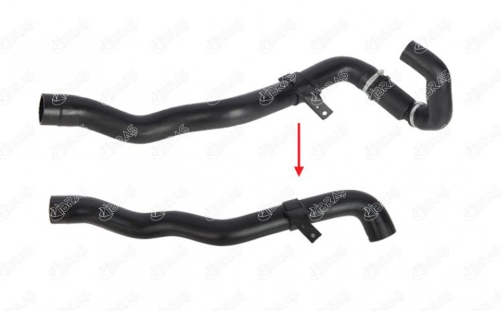 IBRAS-11176 - TURBO HORTUMU BUYUK PLASTIK PARCA HARIC SANDERO I 1.5 DCI LOGAN I 8200921758 8200459060 / IBRAS