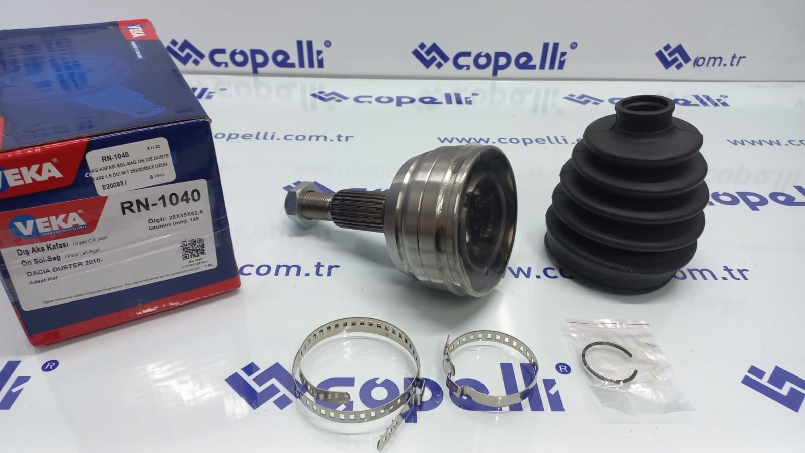 RN-1040 - AKS KAFASI SOL-SAG ON DIS DUSTER 4X2 1.5 DCI M-T 25X35X52,6 UZUNLUK 149 mm 2010- / VEKA