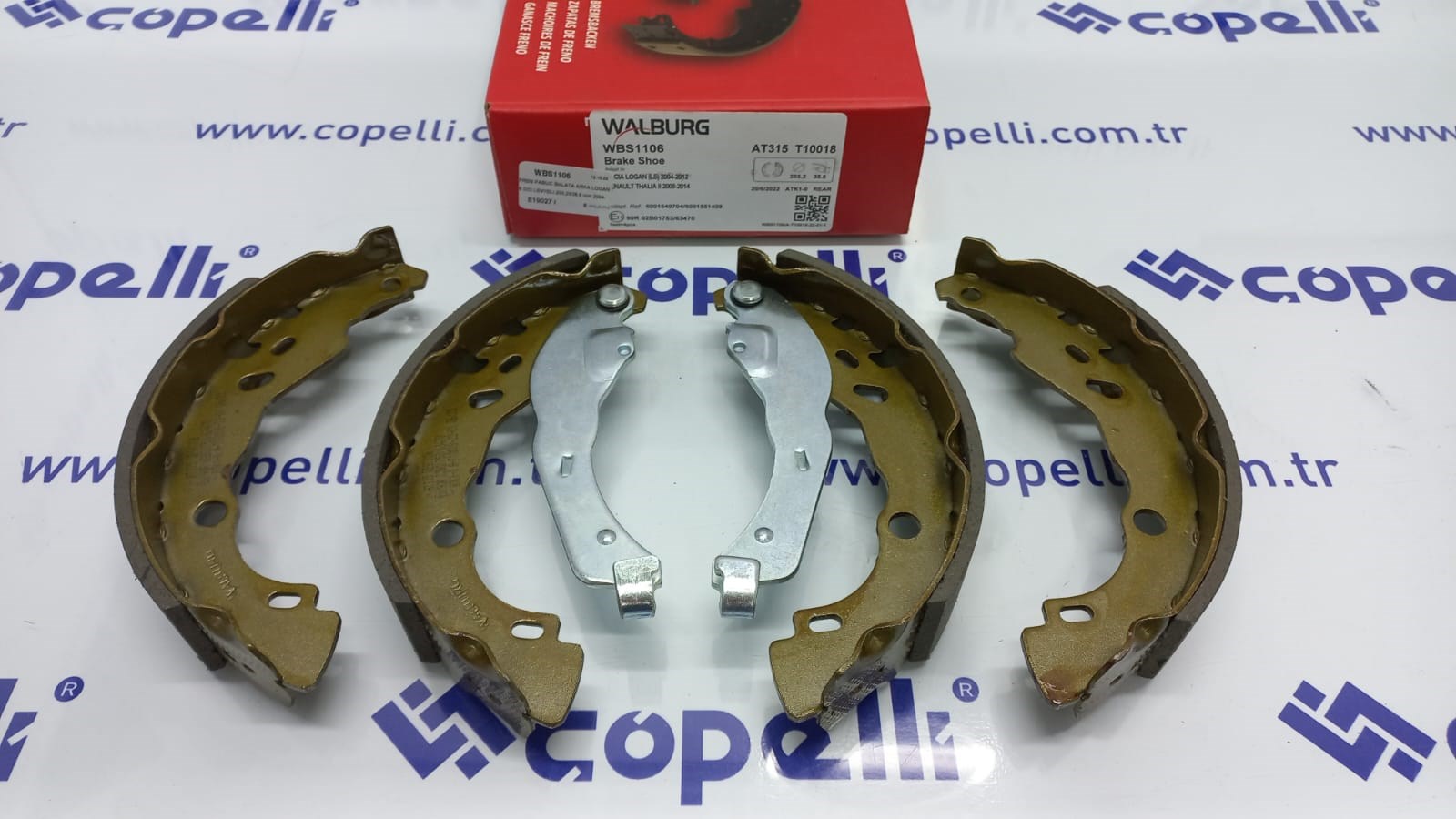 WBS1106 - FREN PABUC BALATA ARKA LOGAN 1.5 DCI LEVYELI 203,2X38,6 mm 2004-2012/CELYSEE 1.6 HDI 2012-/301 1.6 / WALBURG