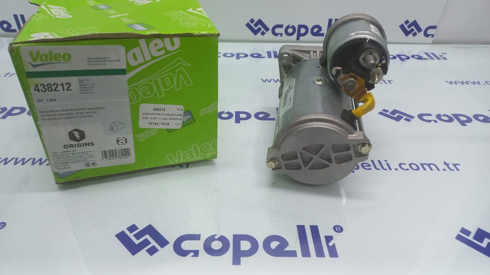 438212 - MARS MOTORU-10 DIS-(GUCLENDIRILMIS) 1.8 KW 1.3 LINEA GPUNTO DOBLO ASTRA H 55217672 55221292-6202105 / VALEO