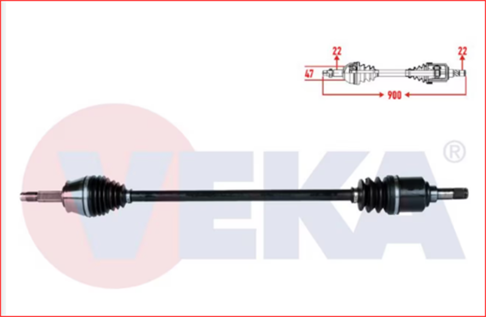 46307899W - (DS-FI010)AKS ON SAG YARIM(IC KAFA YOK) 1.2-1.4-1.6 16V ALBEA PALIO / WAGEN