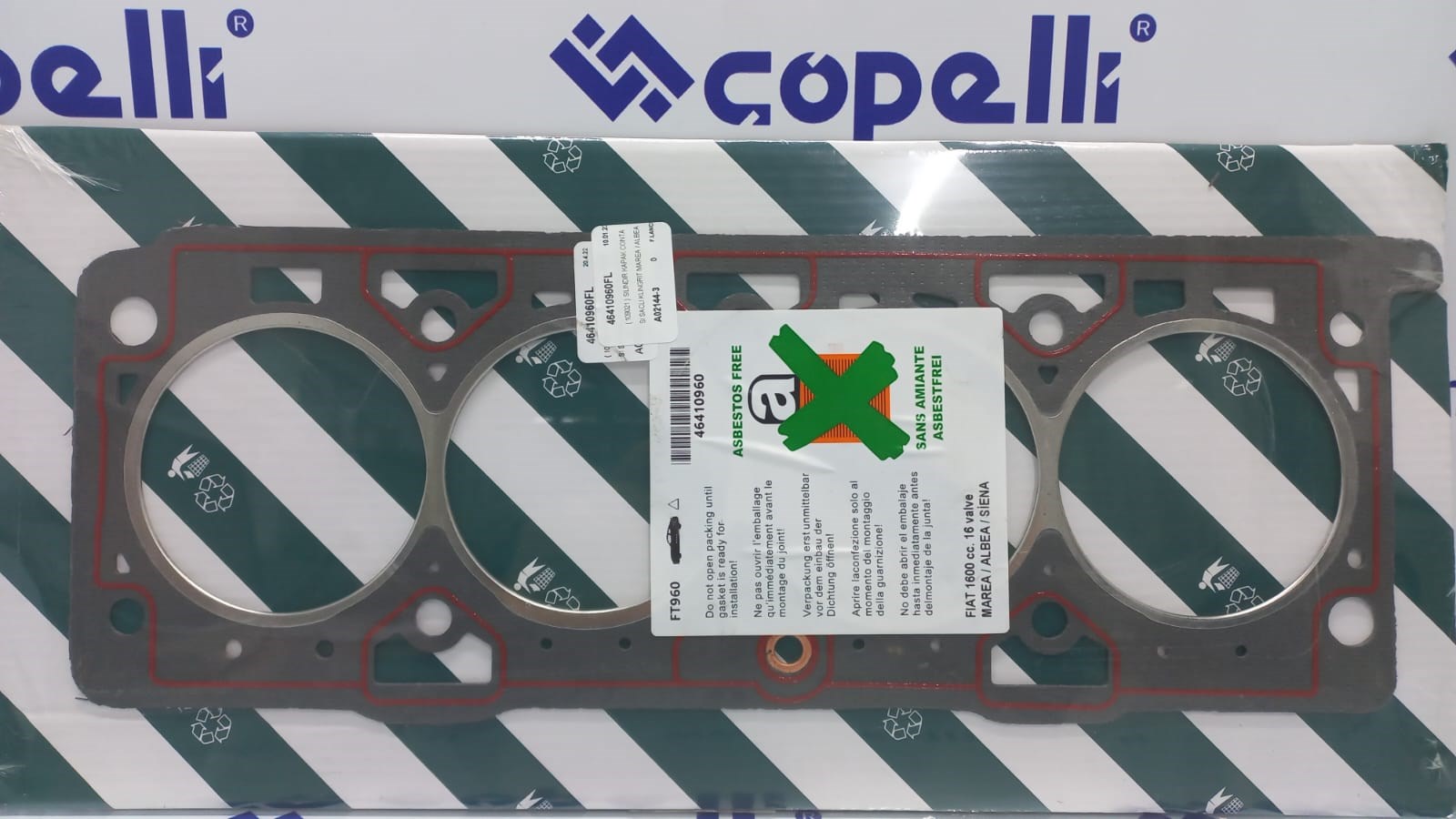 46410960FL - ( 109021 ) SILINDIR KAPAK CONTASI SACLI KLINGRIT MAREA / ALBEA / SIENA 1.6 16V / F.LANCIA