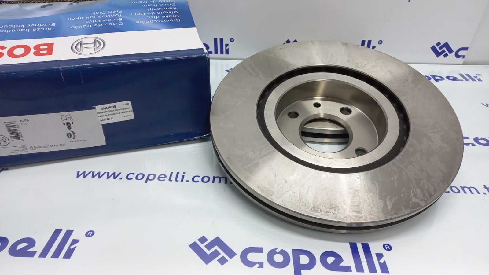 46455892B - (0986479S01)FREN DISKI ON(TEK)HAVALI 284.5 MM(DOBLO 06-MAREA 99-STILO 1.4 1.6 ) / BOSCH