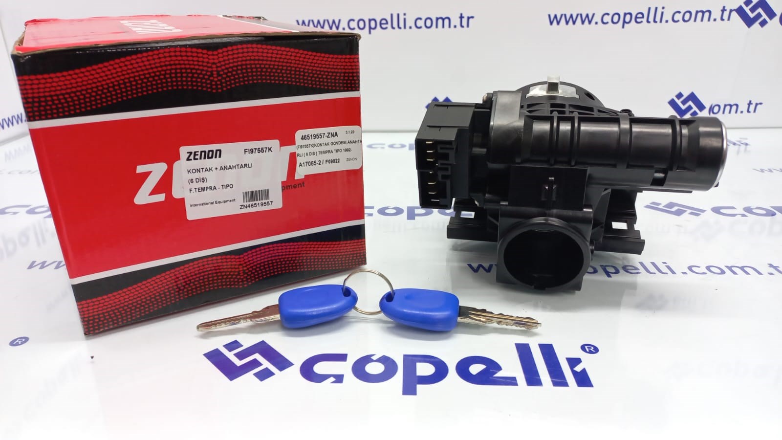 46519557-ZNA - (FI97557K)KONTAK GOVDESI ANAHTARLI ( 6 DIS ) TEMPRA TIPO 1992- / ZENON