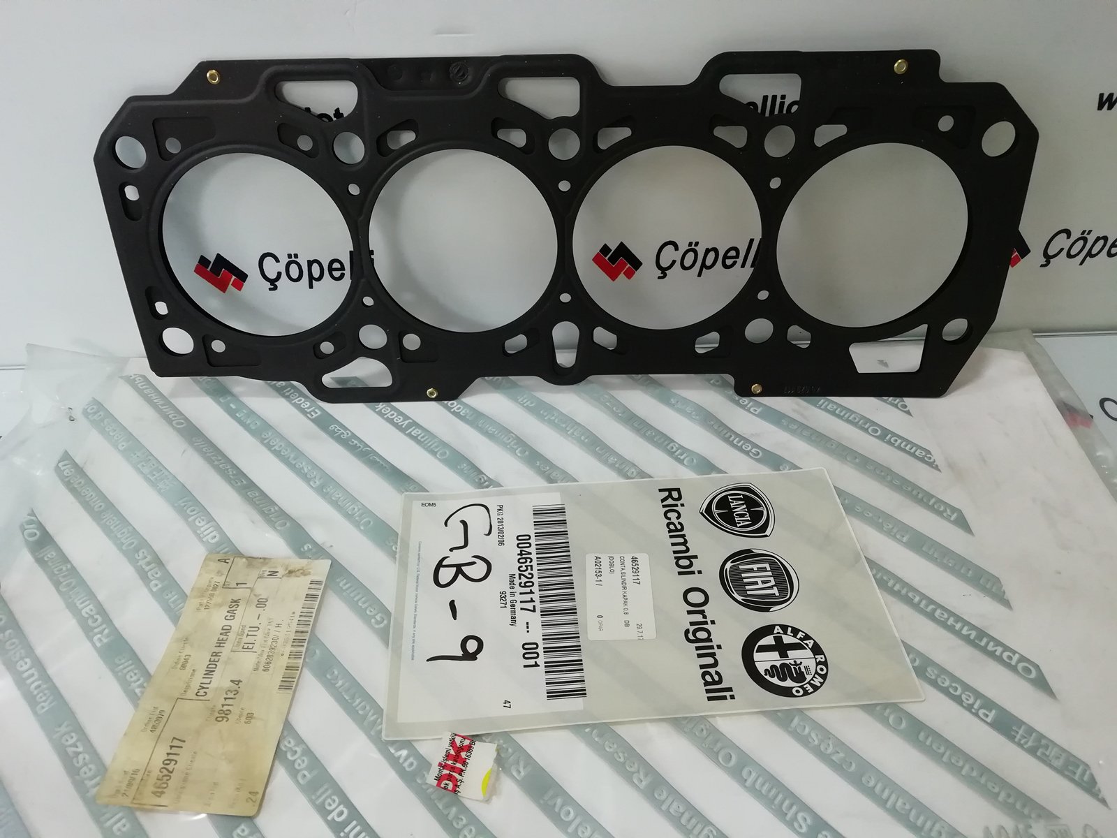 46529117 - CONTA,SILINDIR KAPAK 0,8 DB (DOBLO) / OPAR