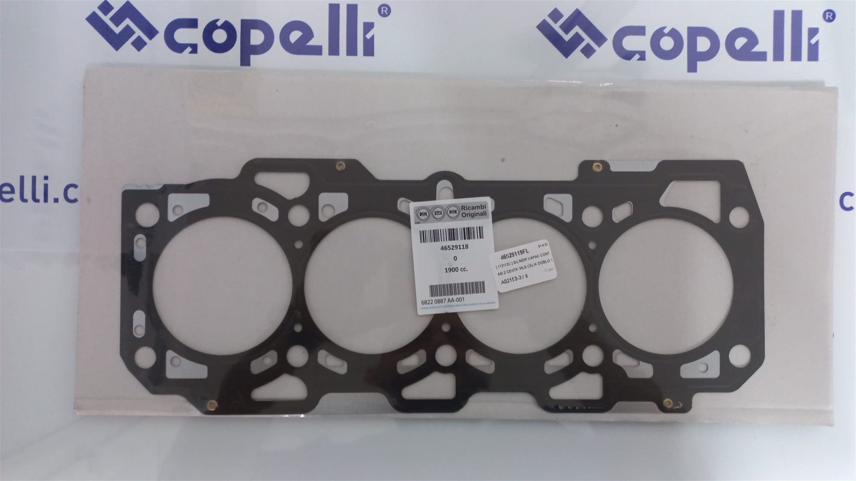 46529119FL - ( 113113S ) SILINDIR KAPAK CONTASI 2 CENTIK MLS CELIK DOBLO 1.9 8V / F.LANCIA