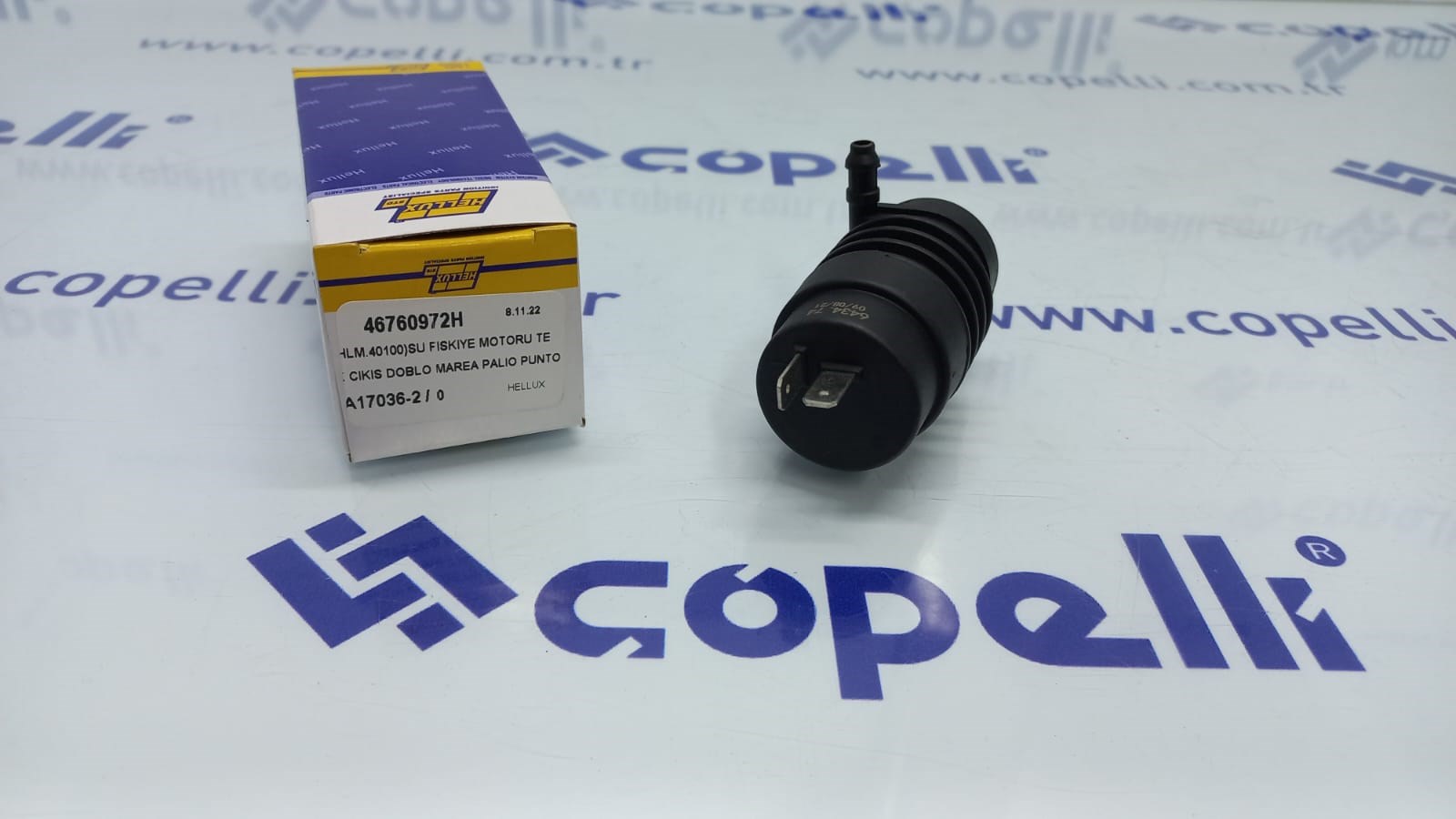 46760972H - (HLM.40100)SU FISKIYE MOTORU TEK CIKIS DOBLO MAREA PALIO PUNTO ALBEA DUCATO 46760972 / HELLUX