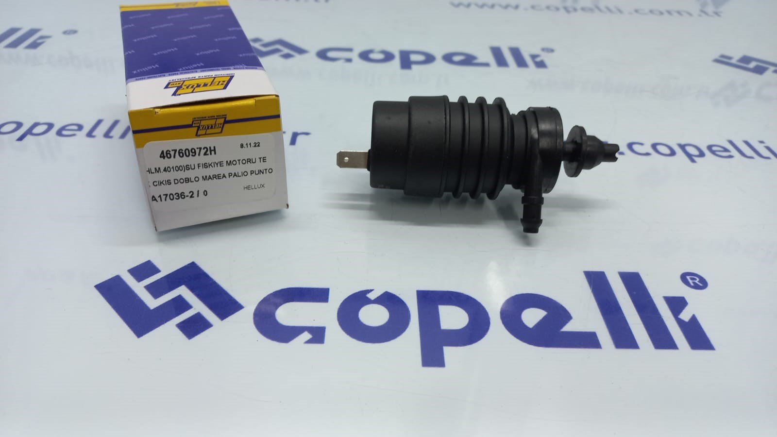 46760972H - (HLM.40100)SU FISKIYE MOTORU TEK CIKIS DOBLO MAREA PALIO PUNTO ALBEA DUCATO 46760972 / HELLUX