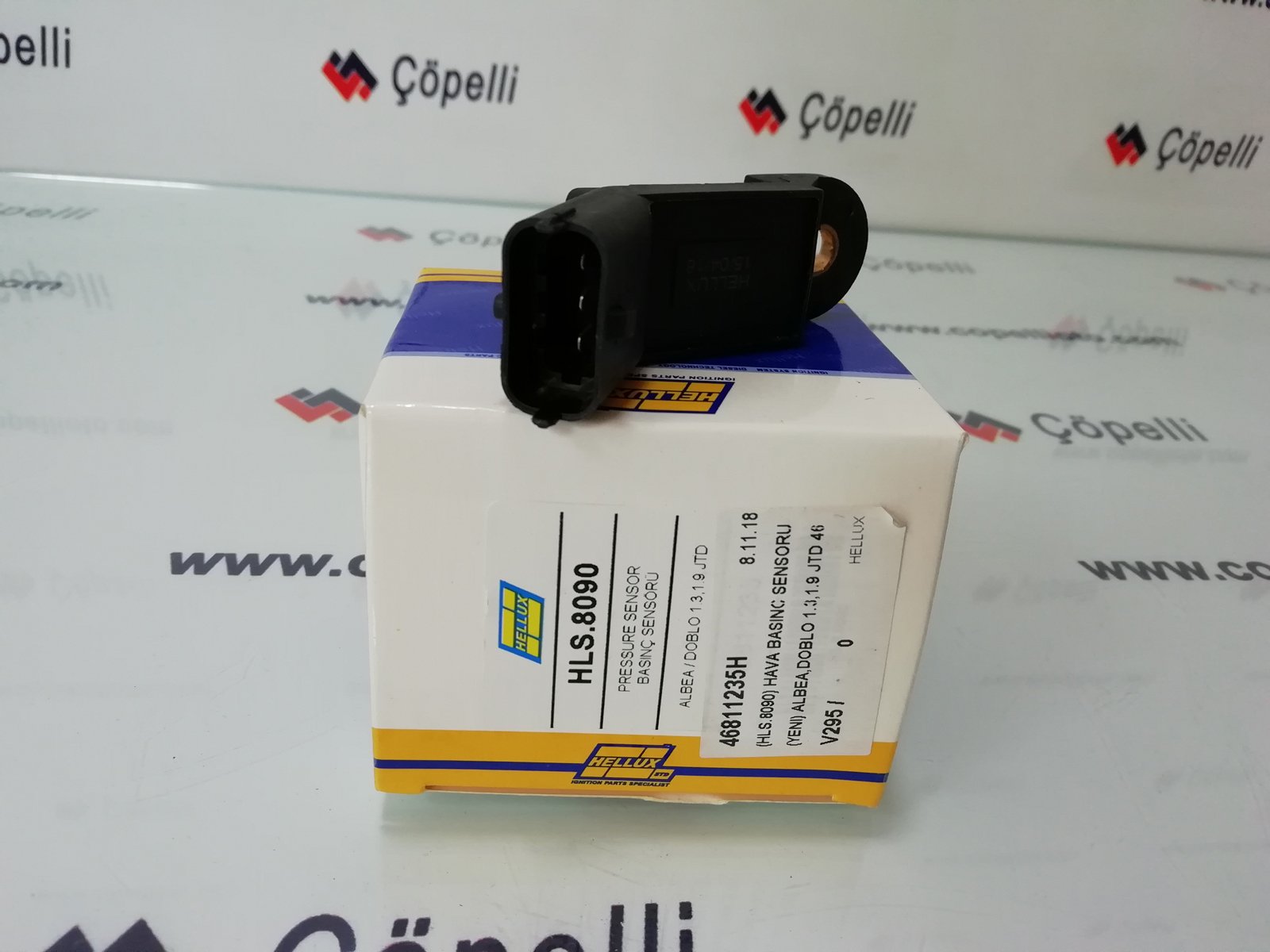 46811235H - (HLS.8090) HAVA BASINC SENSORU (YENI) ALBEA,DOBLO 1.3,1.9 JTD 46811235 / HELLUX