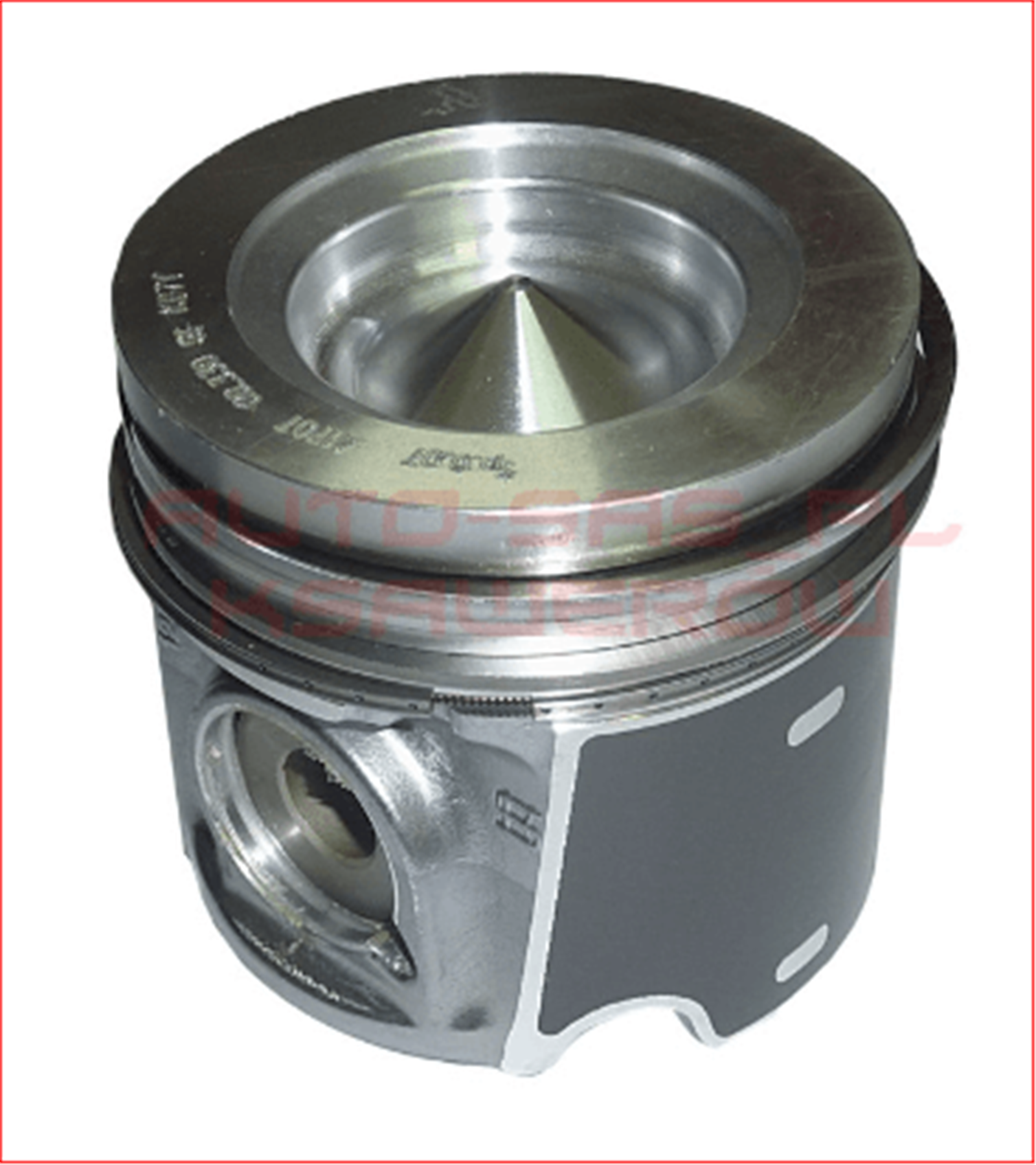 500054824MH - (07PI00170002)PISTON+SEGMAN 0.40 TEK EURO5 2.3 DCT III-IV (87844906)-MAHLE-FIAT / MAHLE