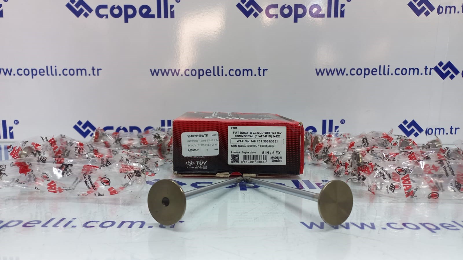 504069199WTK - (146E013550-1) EMME-EGZOS SUBAP TK. DUCATO 2.3 MULTIJET 120 16V COMMONRAIL(F1AE0481D) 504069199 / WAX