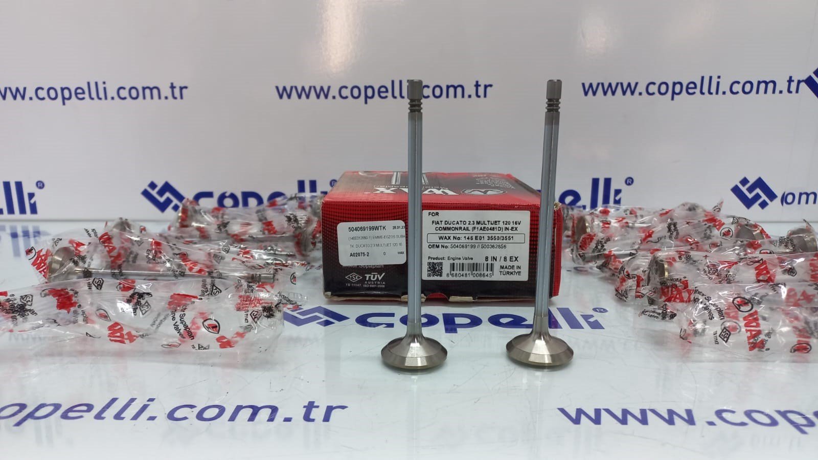 504069199WTK - (146E013550-1) EMME-EGZOS SUBAP TK. DUCATO 2.3 MULTIJET 120 16V COMMONRAIL(F1AE0481D) 504069199 / WAX