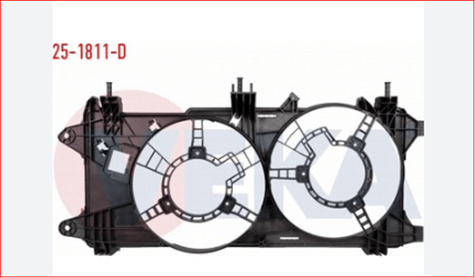 51755591V-DAV - FAN MOTORU DAVLUMBAZI (CIFTLI) DOBLO (119,223) 1.3 MJT KLIMALI 2005-2010 / VEKA