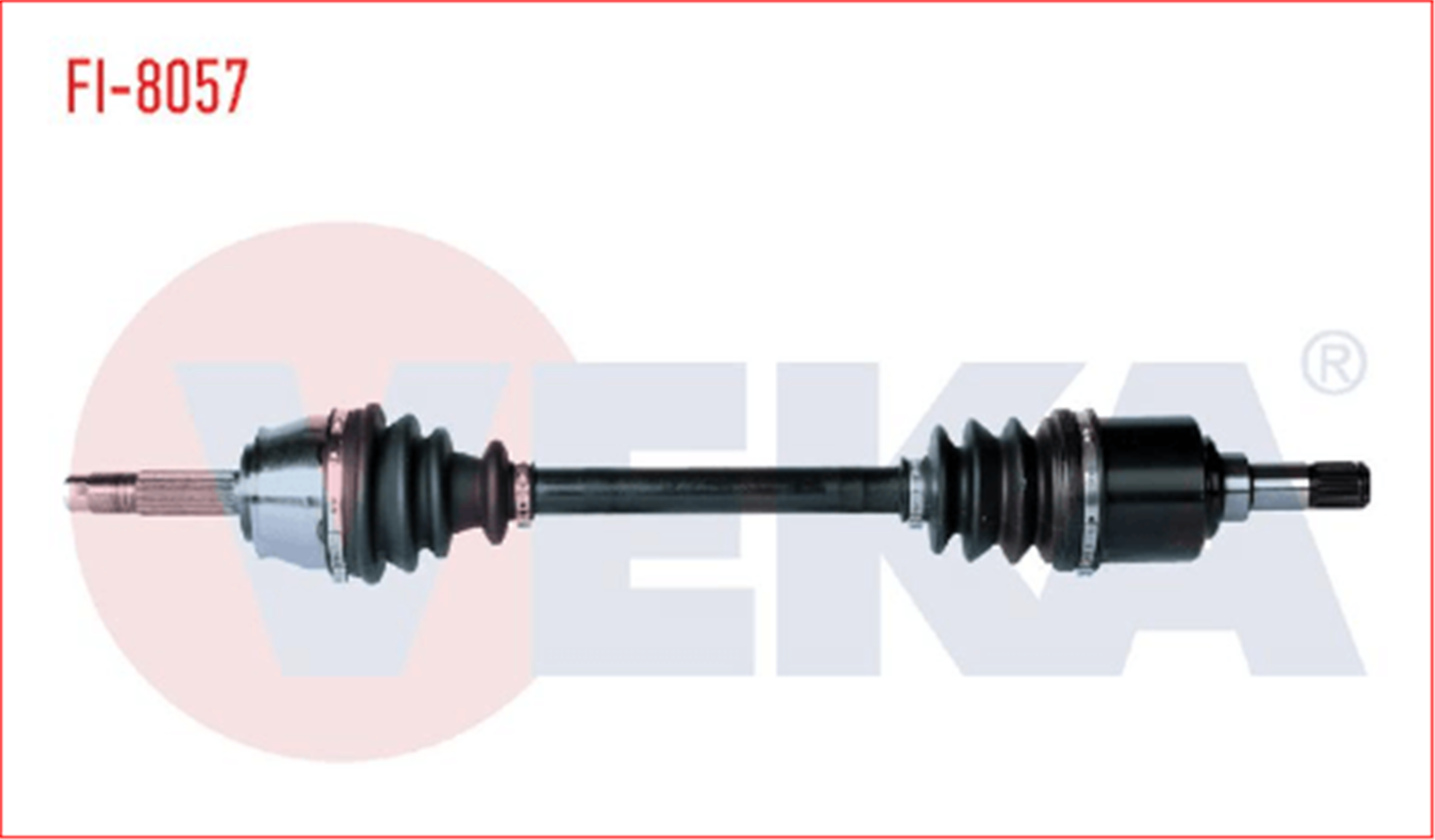 51757652V - (FI-8057) KOMPLE AKS ON SOL DOBLO (119.223) 1.4 636 MM 2001-2010 (DS-FI052)-VEKA-FIAT / VEKA