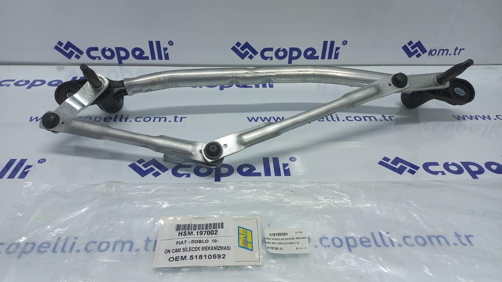 51810592H - (HSM.197002)CAM SILECEK MEKANIZMASI (MOTORSUZ) DOBLO 10- / HELLUX