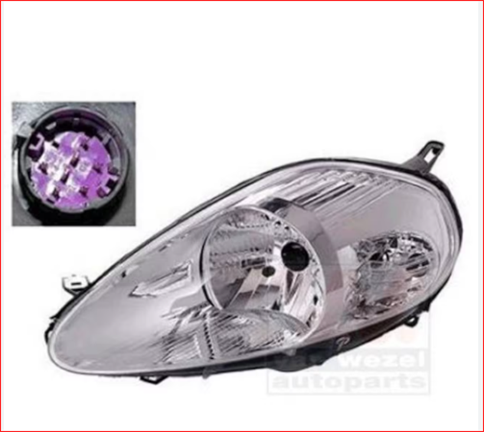 51840995TYC - (FIA10PU015) FAR,SOL-MOR SOKETLI- GP (GRANDE PUNTO)-TYC-FIAT / TYC