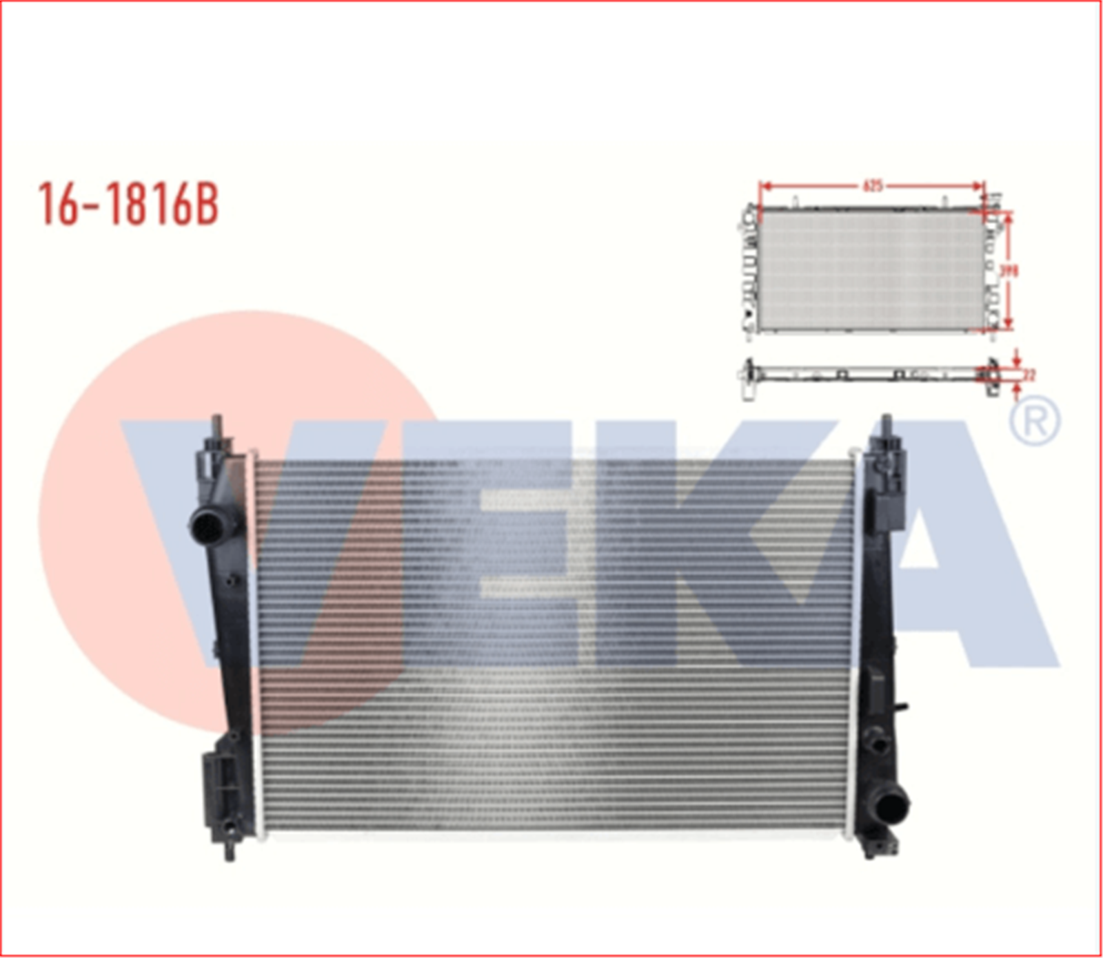 51896964VB - (16-1816B)SU RADYATORU BRAZING DOBLO (152,263) 1.3 MJT M-T 2010--VEKA-FIAT / VEKA