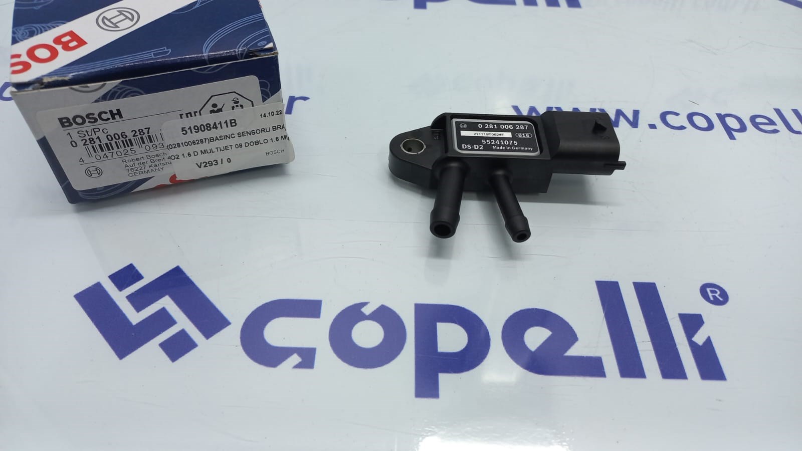 51908411B - (0281006287)BASINC SENSORU BRAVO2 1.6 D MULTIJET 08 DOBLO 1.6 MULTIJET 10 DUCATO 11 / BOSCH