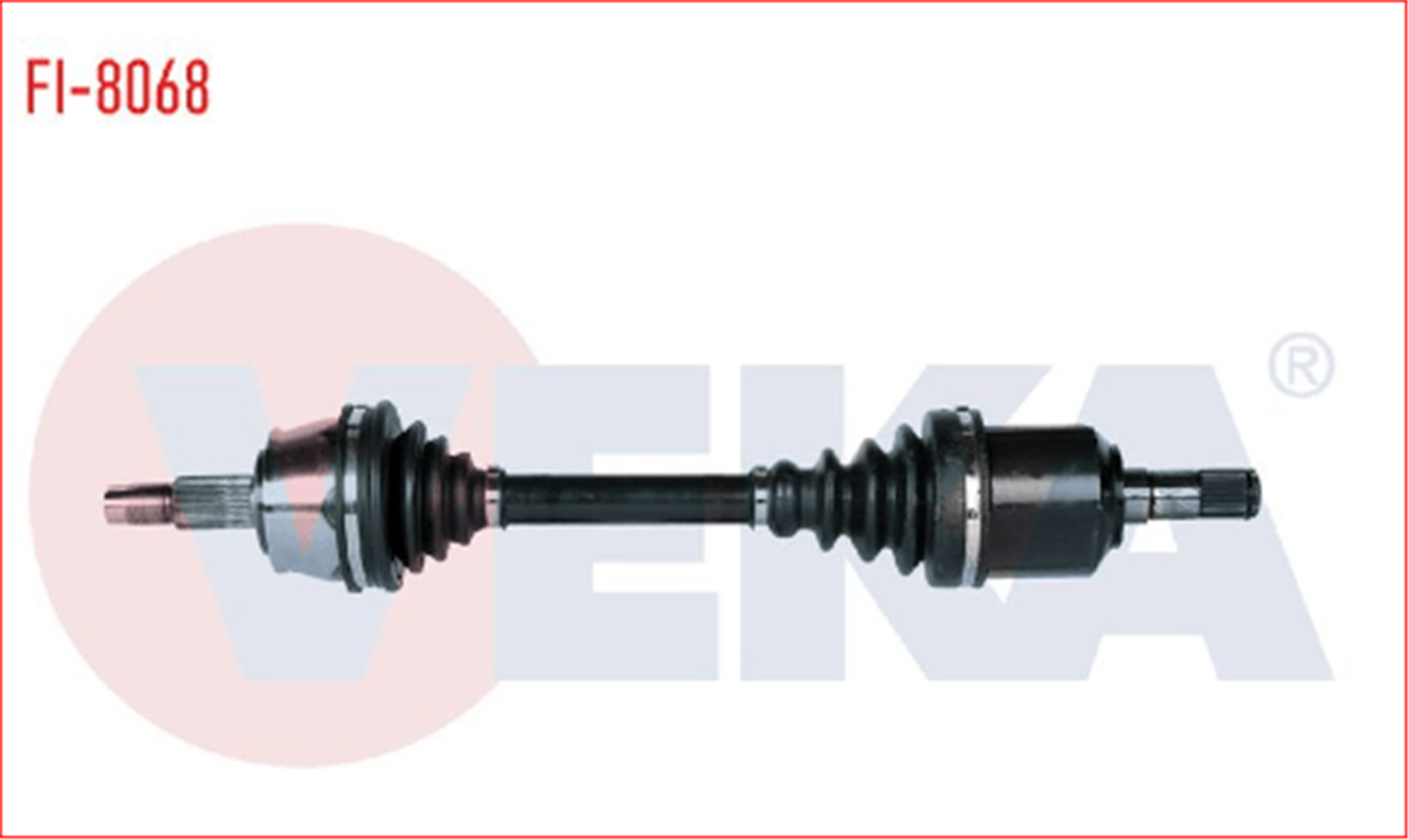 51933670VL - (FI-8068)KOMPLE AKS SOL ON DOBLO MAXI 1.6 MJT UZUNLUK 596 MM 2010-(DS-FI063)-VEKA-FIAT / VEKA