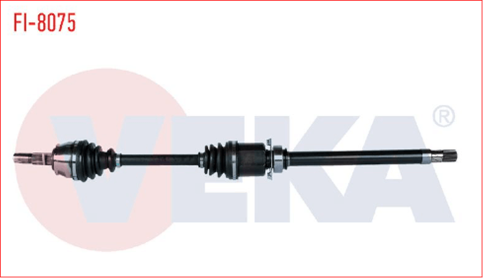 51934088V - (FI-8075)AKS MILI KOMPLE SAG(407)(IC KAFASI TAKILI)FIORINO(DS-FI070)-VEKA-FIAT / VEKA