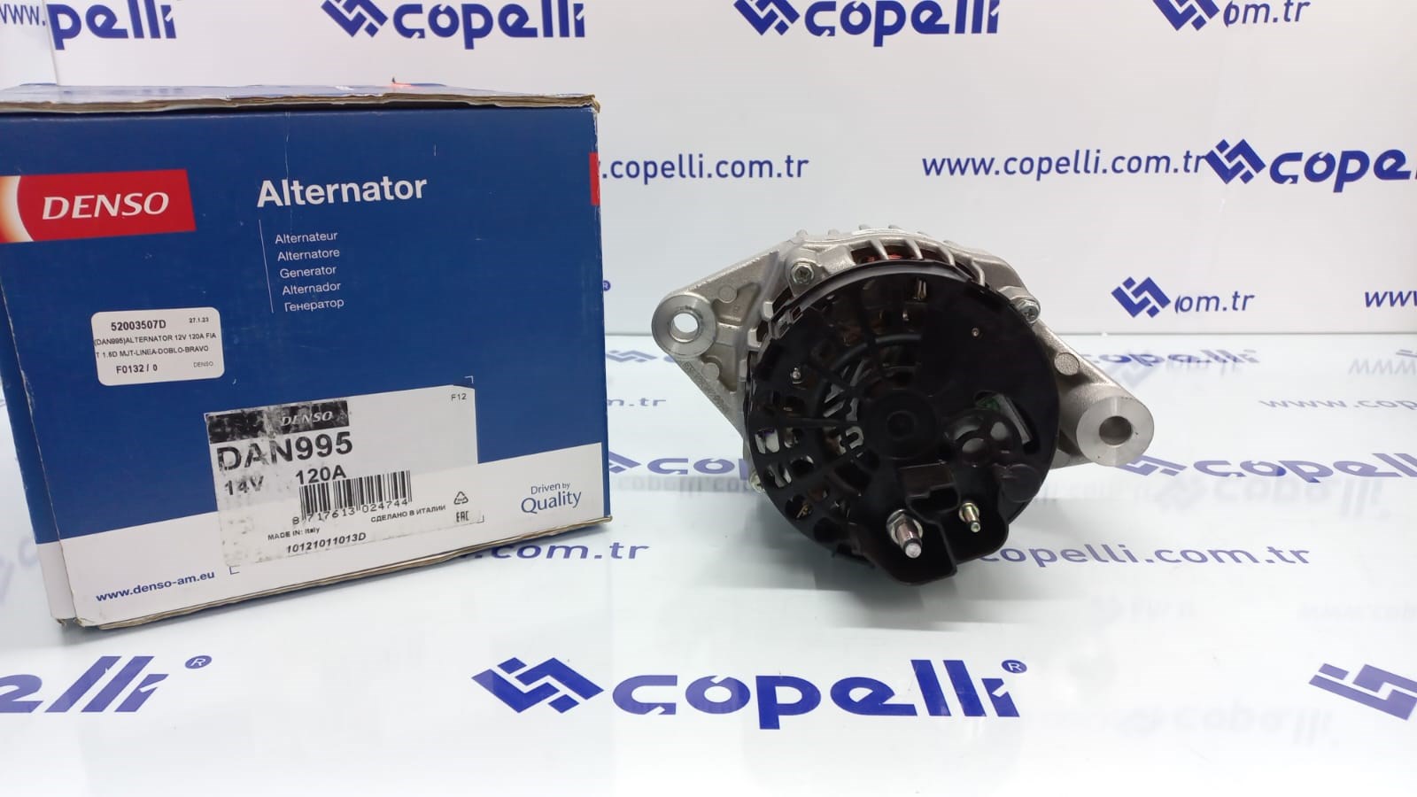 52003507D - (DAN995)ALTERNATOR 12V 120A FIAT 1.6D MJT-LINEA-DOBLO-BRAVO / DENSO