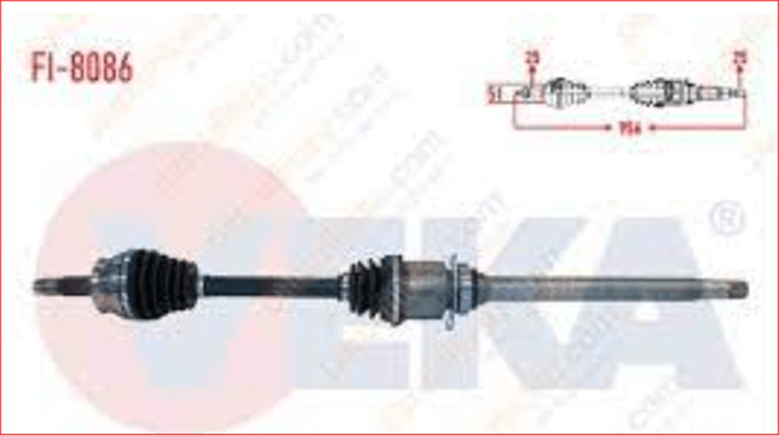 52017365V - (FI-8086)KOMPLE AKS SAG ON (IC AKS KAFASI TAKILI)EGEA 1.6 MJT M-T UZUNLUK 642MM 2015-(DS-FI077)-VEKA-FIAT / VEKA