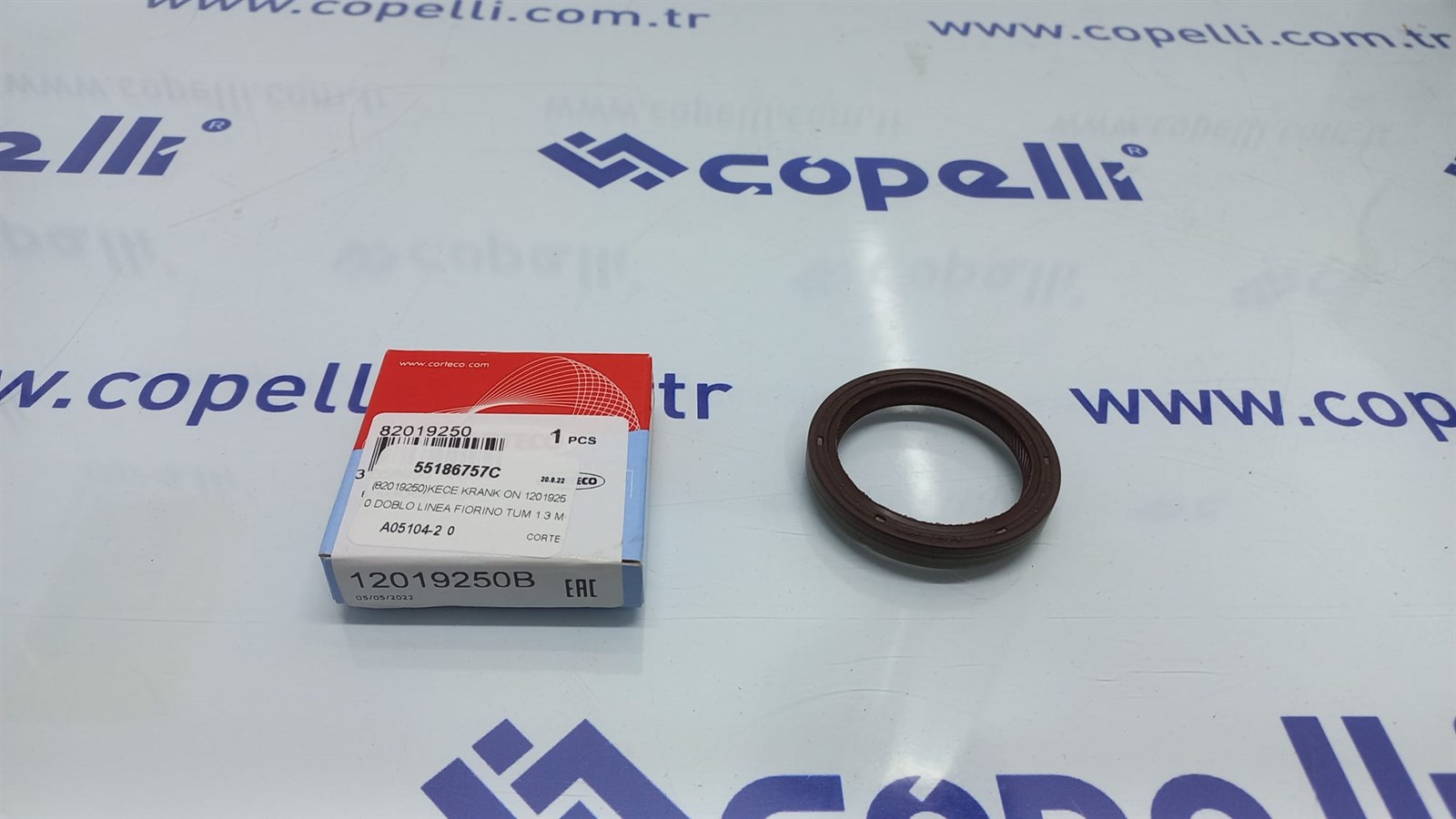 55186757C - (82019250)KECE KRANK ON 12019250 DOBLO LINEA FIORINO TUM 1.3 MOTORLAR ICIN (82010931) (40*52*7) / CORTECO