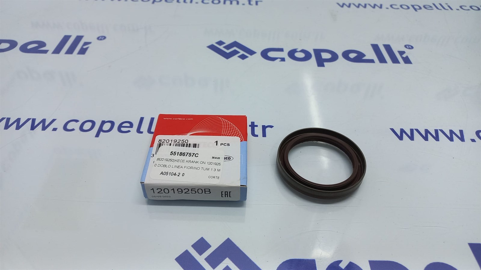 55186757C - (82019250)KECE KRANK ON 12019250 DOBLO LINEA FIORINO TUM 1.3 MOTORLAR ICIN (82010931) (40*52*7) / CORTECO