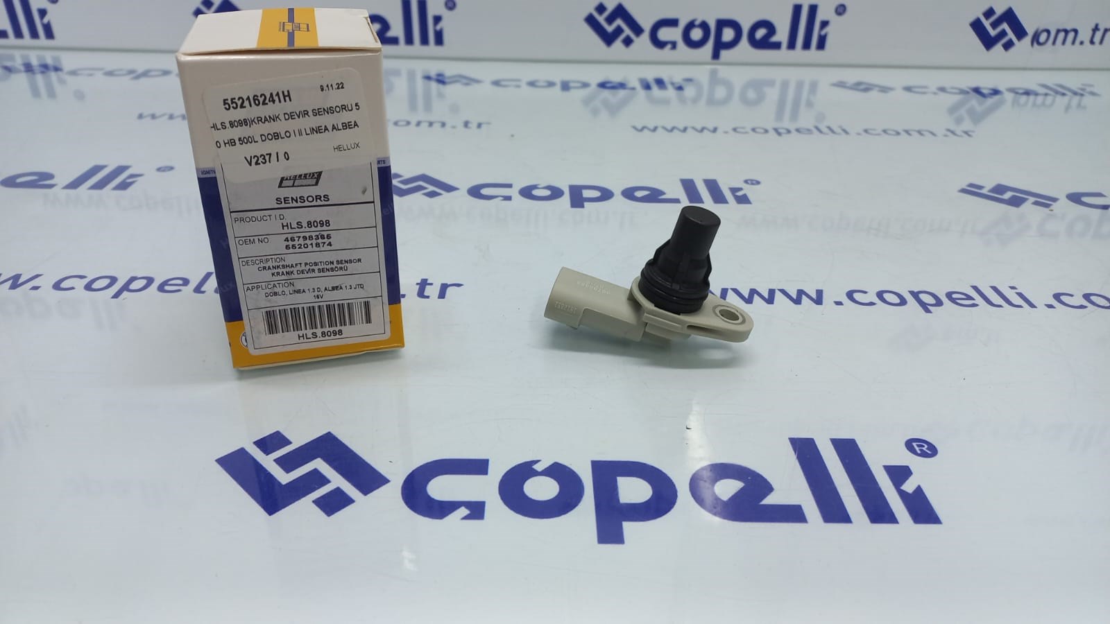 55216241H - (HLS.8098)KRANK DEVIR SENSORU 500 HB 500L DOBLO I II LINEA ALBEA 1.3 JTD 16V PUNTO I II 46798365 / HELLUX