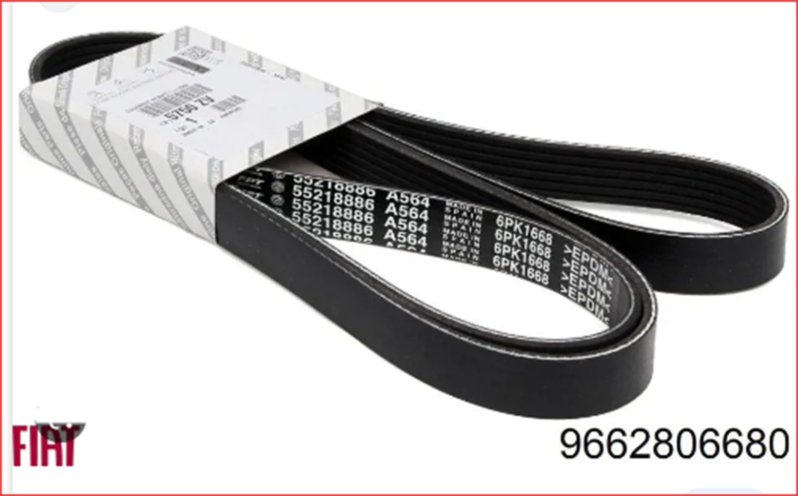 55218886P - KAYIS,ALTERNATOR 6PK1668-5750ZV 1.3-DB III-LINEA / PEUGEOT