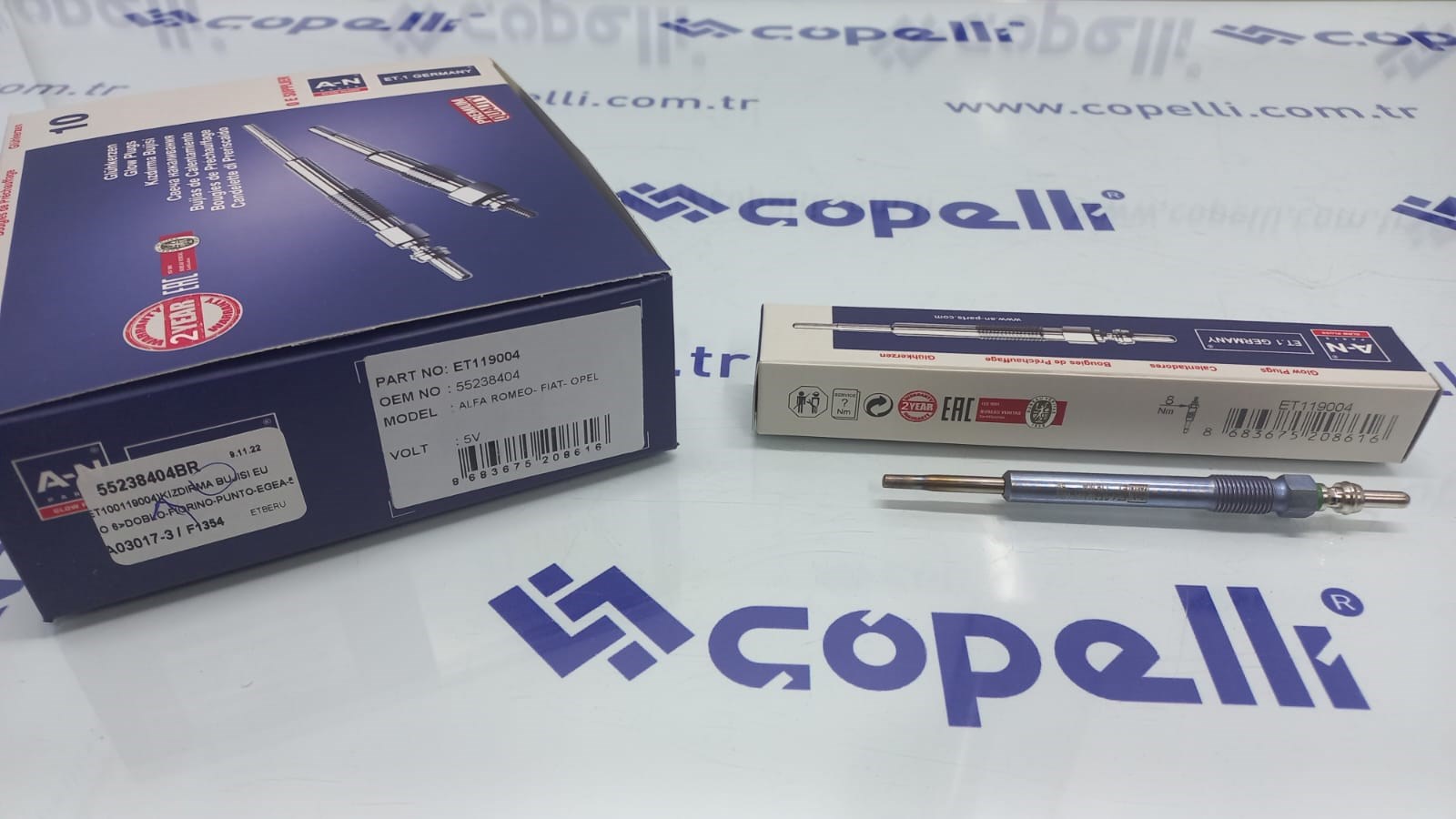 55238404BR - (ET100119004)KIZDIRMA BUJISI EURO 6>DOBLO-FIORINO-PUNTO-EGEA-500L-500X-CORSA E 1.3DMTJ-ALFA MITO / ETBERU