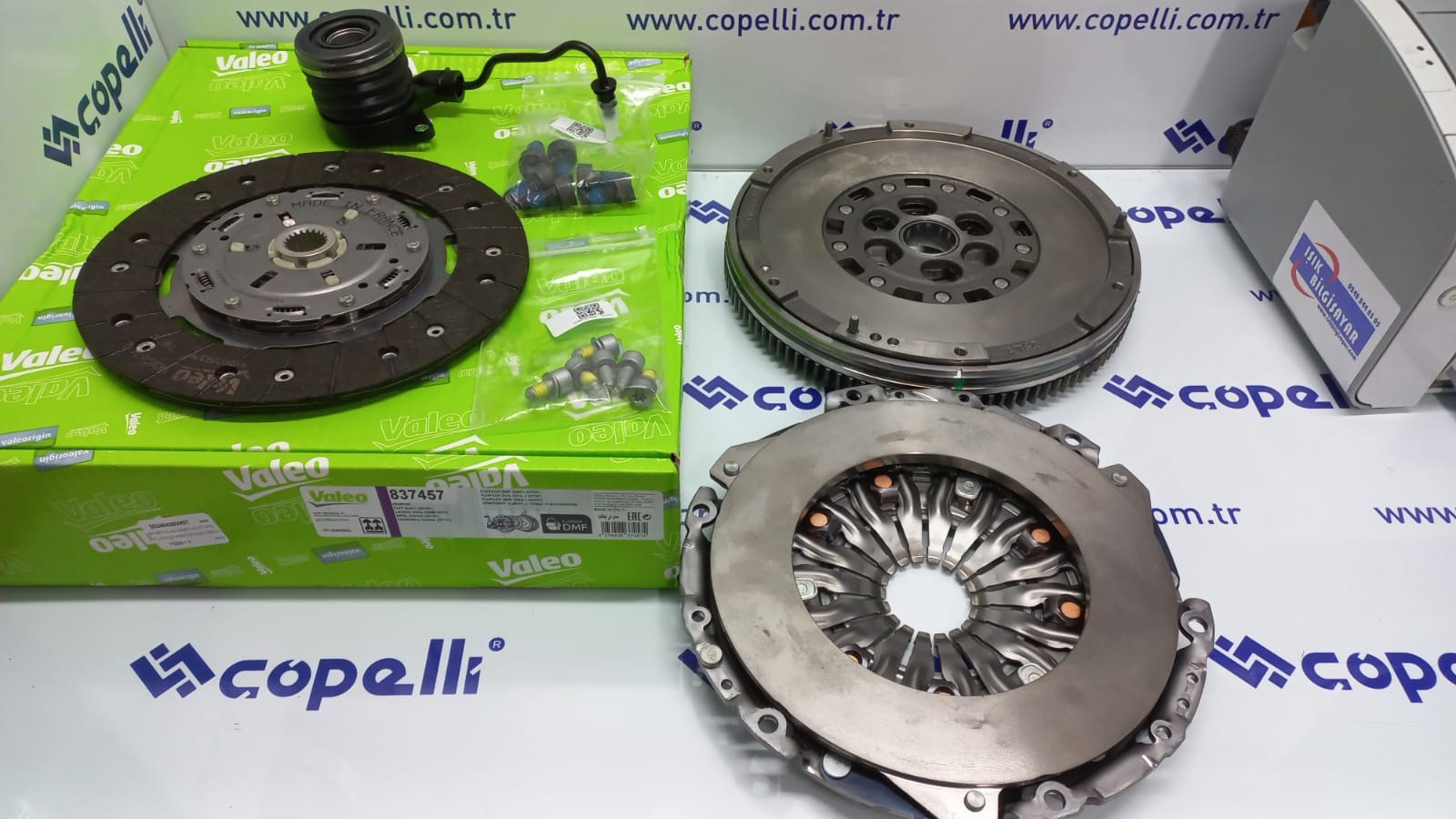 55248438VKIT - (837457)VOLAN+DEBRIYAJ KIT+HID RULMAN(STAR&STOP'SUZ) DOBLO-COMBO-500L 12>PUNTO EVO-BRAVO 1.6 MTJ / VALEO