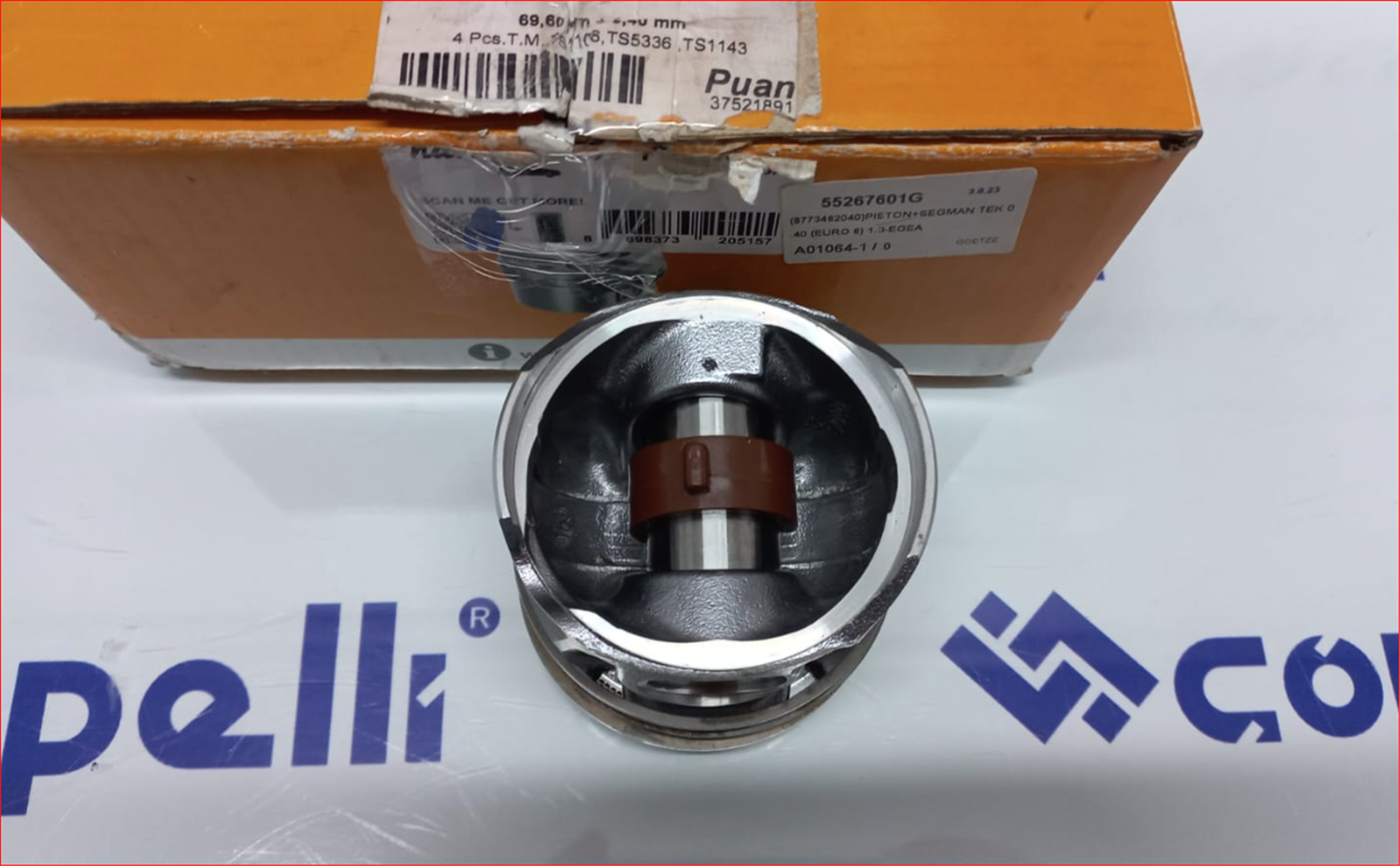 55267601G - (8773462040)PISTON+SEGMAN TEK 0.40 (EURO 6) 1.3-EGEA (8773463040)-GOETZE-FIAT / GOETZE
