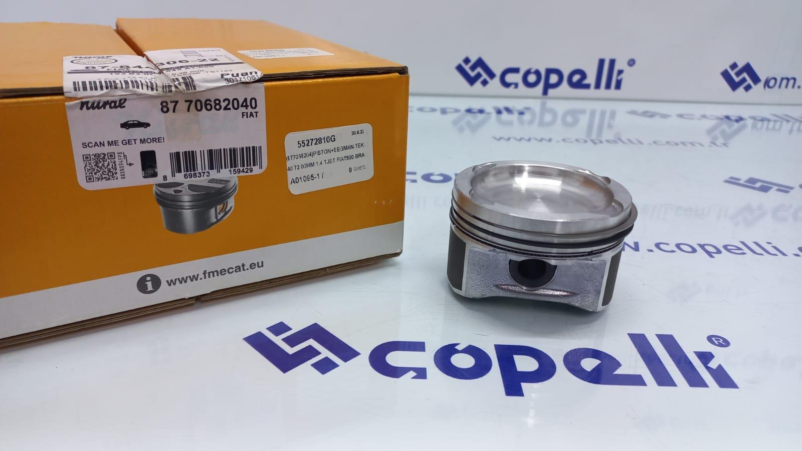 55272810G - (877068204)PISTON+SEGMAN TEK 0.40 72.00MM 1.4 TJET FIAT500 BRAVO2 EGEA 1.4 T JET-GOETZE-FIAT / GOETZE