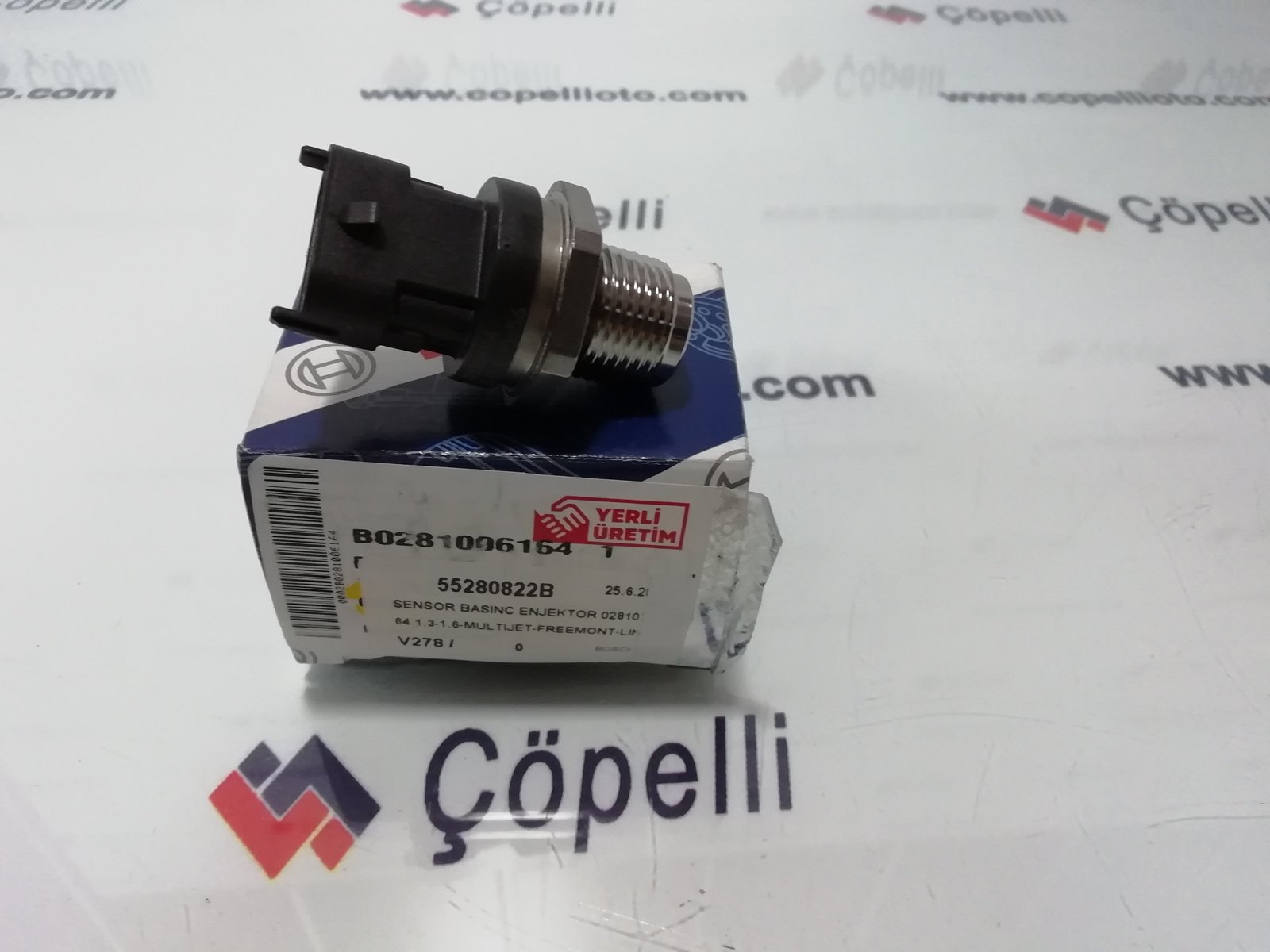 55280822B - SENSOR BASINC ENJEKTOR 0281006164 1.3-1.6-MULTIJET-FREEMONT-LINEA-DOBLO-BRAVA-FIORINO / BOSCH