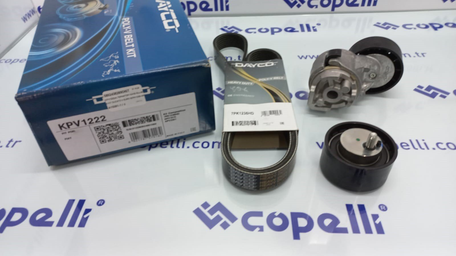 5802438289DKIT - (KPV1222)ALTERNATOR KAYIS RULMAN KIT DUCATO V EURO 6(7PK1235+APV1075+APV3301) / DAYCO