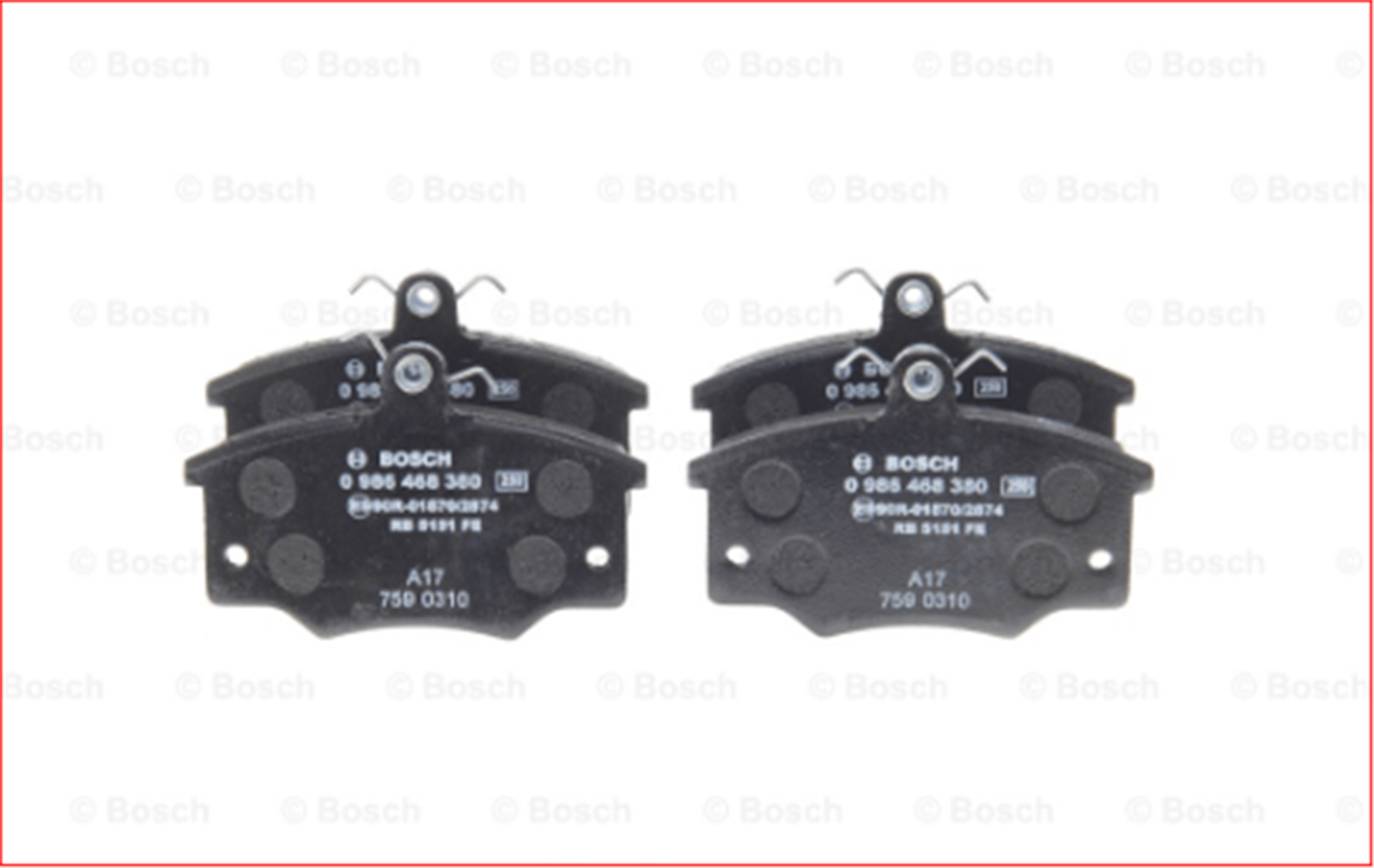 5892735B - (0986468380)FREN BALATA TK.ON TPSX (TEMPRA TIPO)(0986TB2006)-BOSCH-FIAT / BOSCH