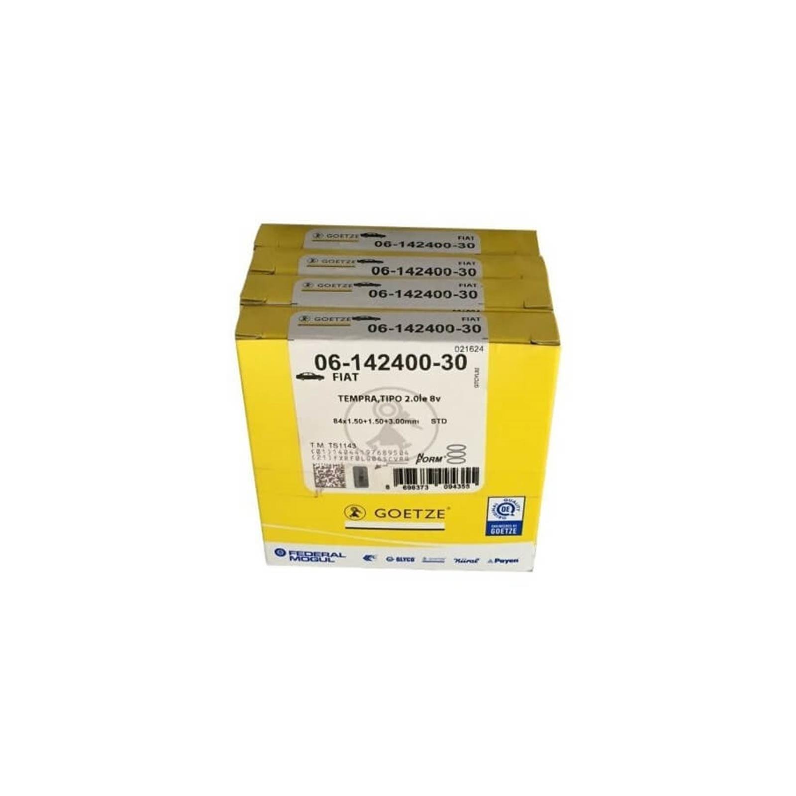 5892741G - (61424003)SEGMAN TEK STD 2.0 8V-16V TEMPRA TIPO 3MM YAG SEGMANLI-GOETZE-FIAT / GOETZE