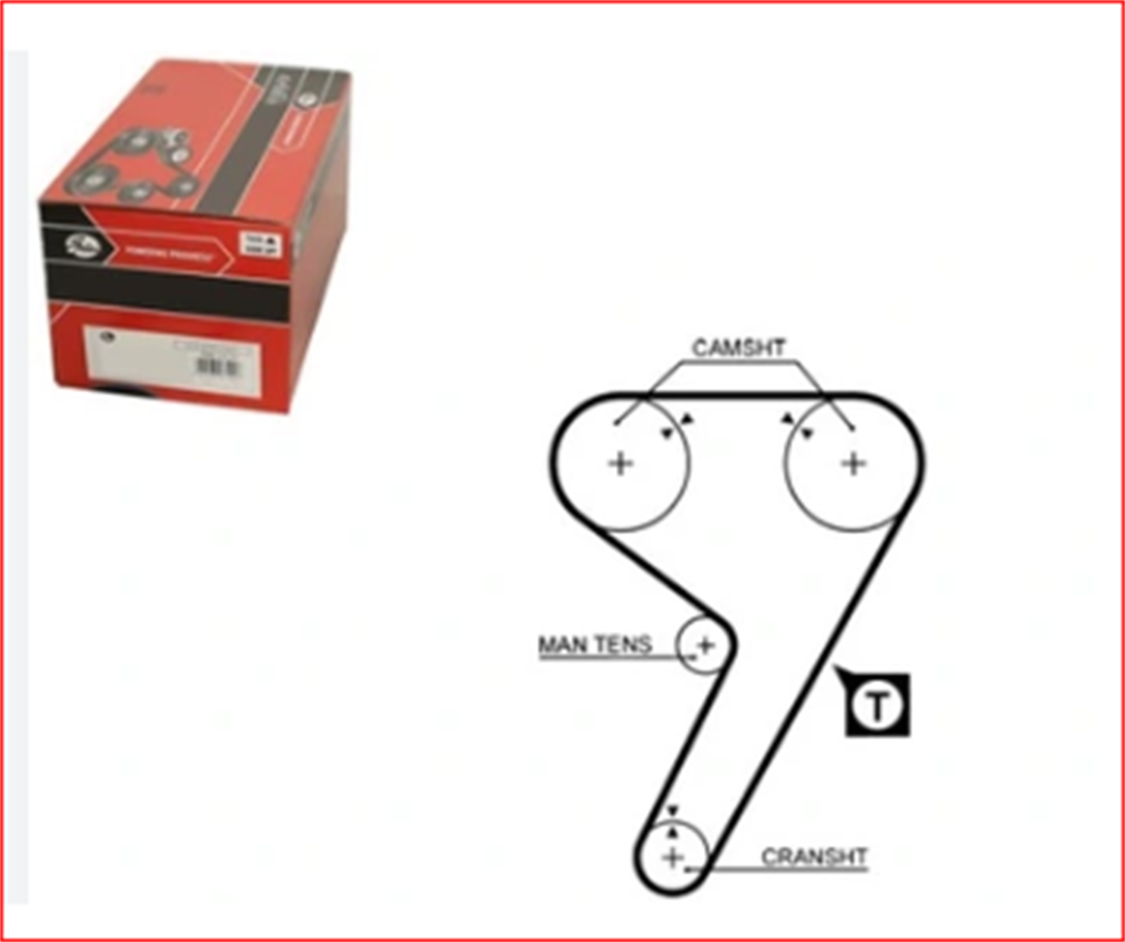 5956125G - KAYIS,EKSANTRIK(GAT-142S180) 5080 CRM2.0 / GATES