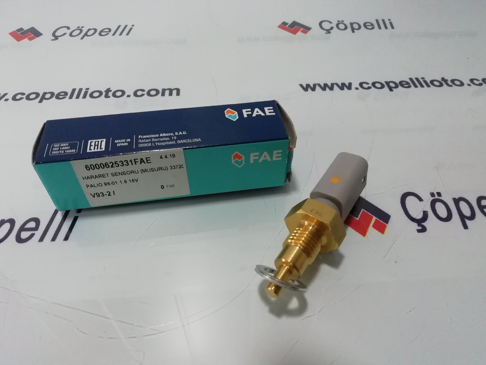 6000625331FAE - HARARET SENSORU (MUSURU) 33720 PALIO 96-01 1.6 16V / FAE