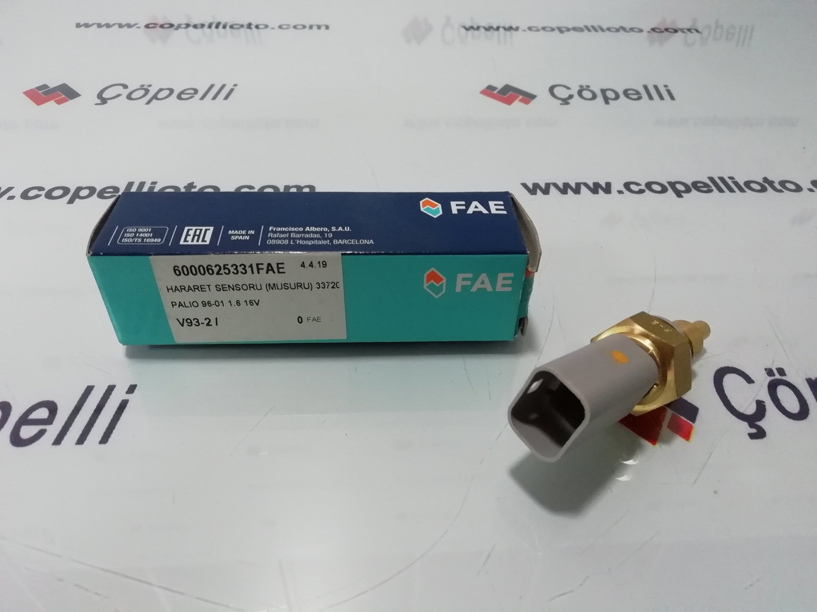 6000625331FAE - HARARET SENSORU (MUSURU) 33720 PALIO 96-01 1.6 16V / FAE