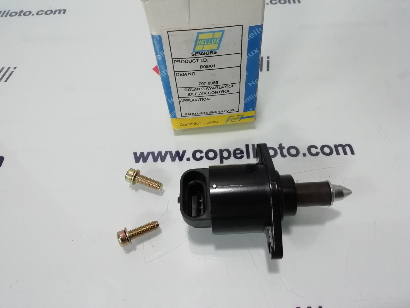 7076356H - (HLA.B08/01) ROLANTI AYAR VALFI PALIO UNO SIENA 1.4 8V 00- 7076356 / HELLUX