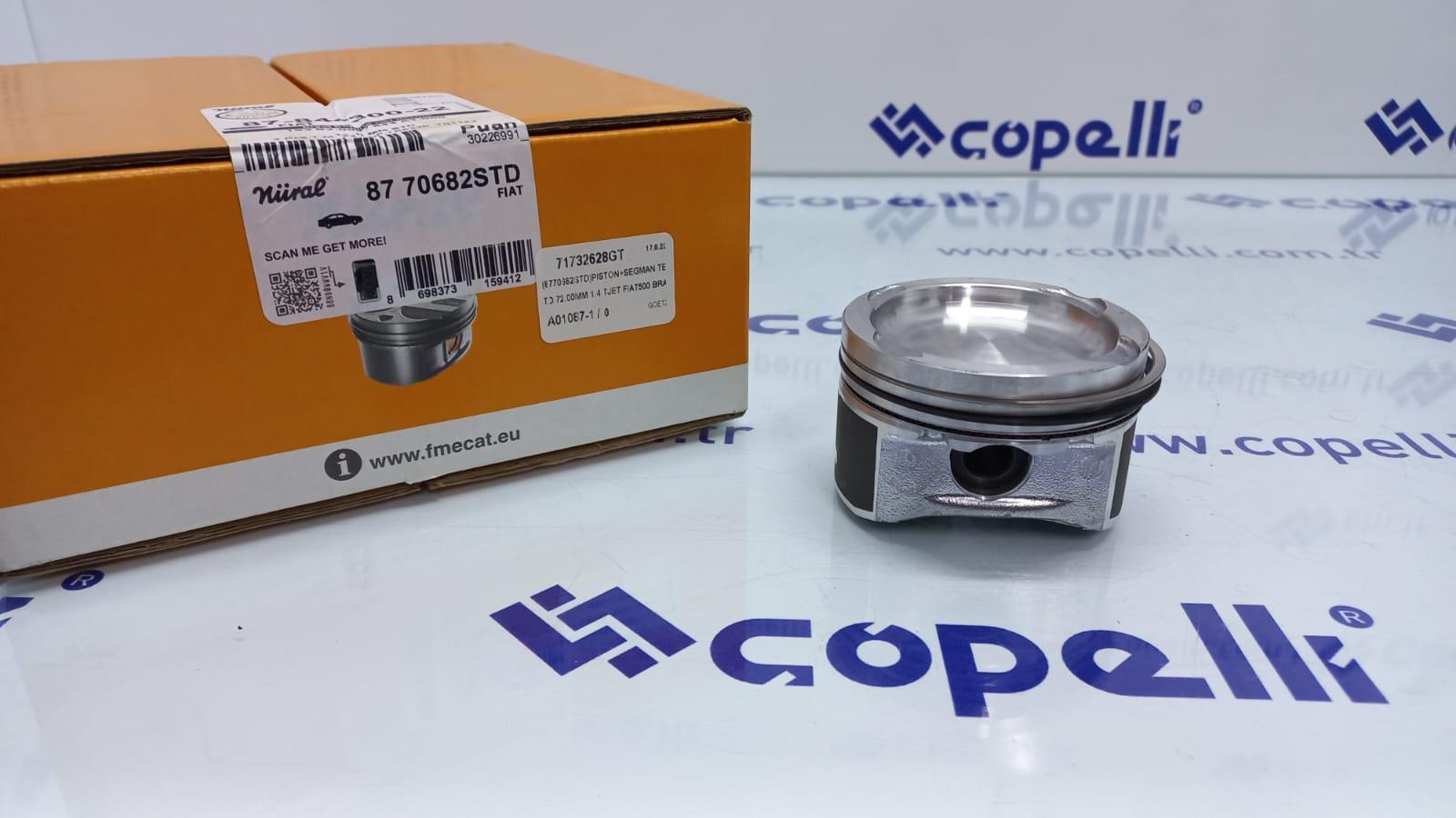 71732628GT - (8770682STD)PISTON+SEGMAN TEK STD 72.00MM 1.4 TJET FIAT500 BRAVO II EGEA -GOETZE-FIAT / GOETZE