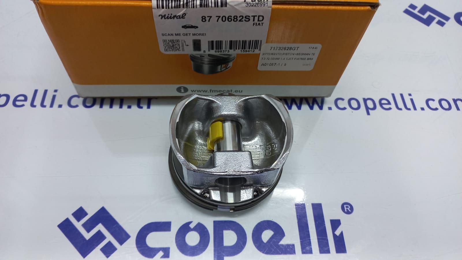 71732628GT - (8770682STD)PISTON+SEGMAN TEK STD 72.00MM 1.4 TJET FIAT500 BRAVO II EGEA -GOETZE-FIAT / GOETZE