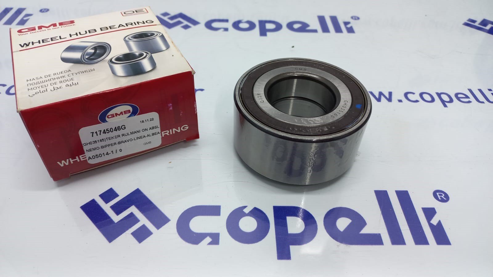 71745046G - (GH035165)TEKER RULMANI ON ABSLI NEMO-BIPPER-BRAVO-LINEA-ALBEA-DOBLO-MAREA-PALIO-PUNTO-TEMPRA-TIPO / GMB