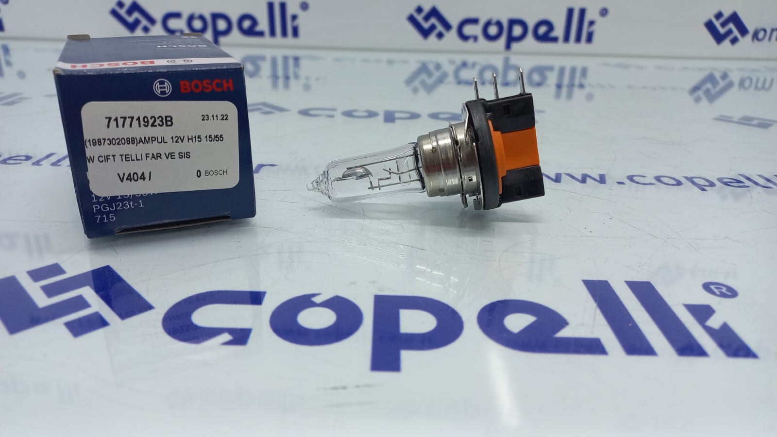 71771923B - (1987302088)AMPUL 12V H15 15/55W CIFT TELLI FAR VE SIS / BOSCH