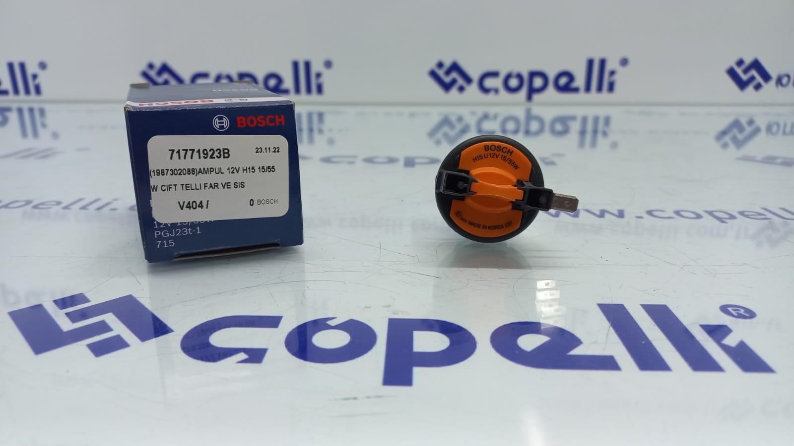 71771923B - (1987302088)AMPUL 12V H15 15/55W CIFT TELLI FAR VE SIS / BOSCH